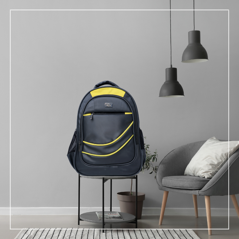 Nirmal Bag Black & Yellow School Bag