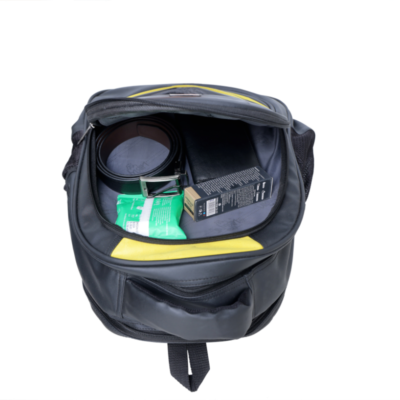 Nirmal Bag Black & Yellow School Bag