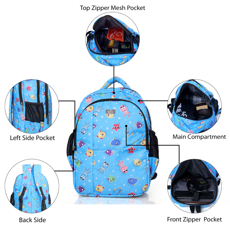 Nirmal bag Blue Zipper Laptop bag