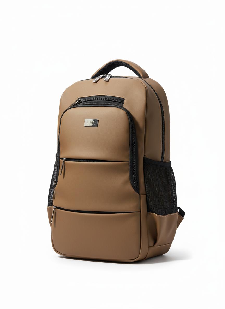 Premium Tan Waterproof Laptop Backpack