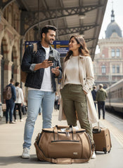 Premium Brown Travel Duffle Bag for Men & Women