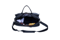 Full waterproof shot of a light black leptop bag