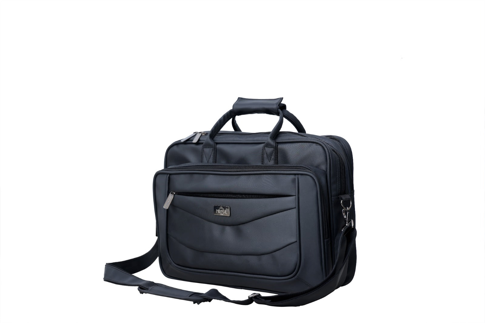 Full waterproof shot of a light black leptop bag