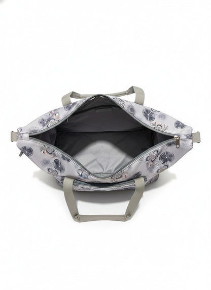 Elegant Floral Waterproof Travel Tote Bag