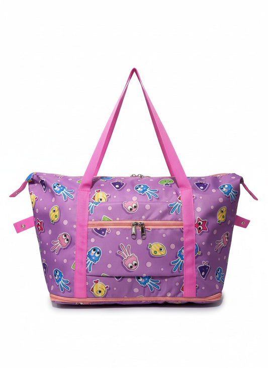 Purple  Waterproof Travel Tote Bag for women