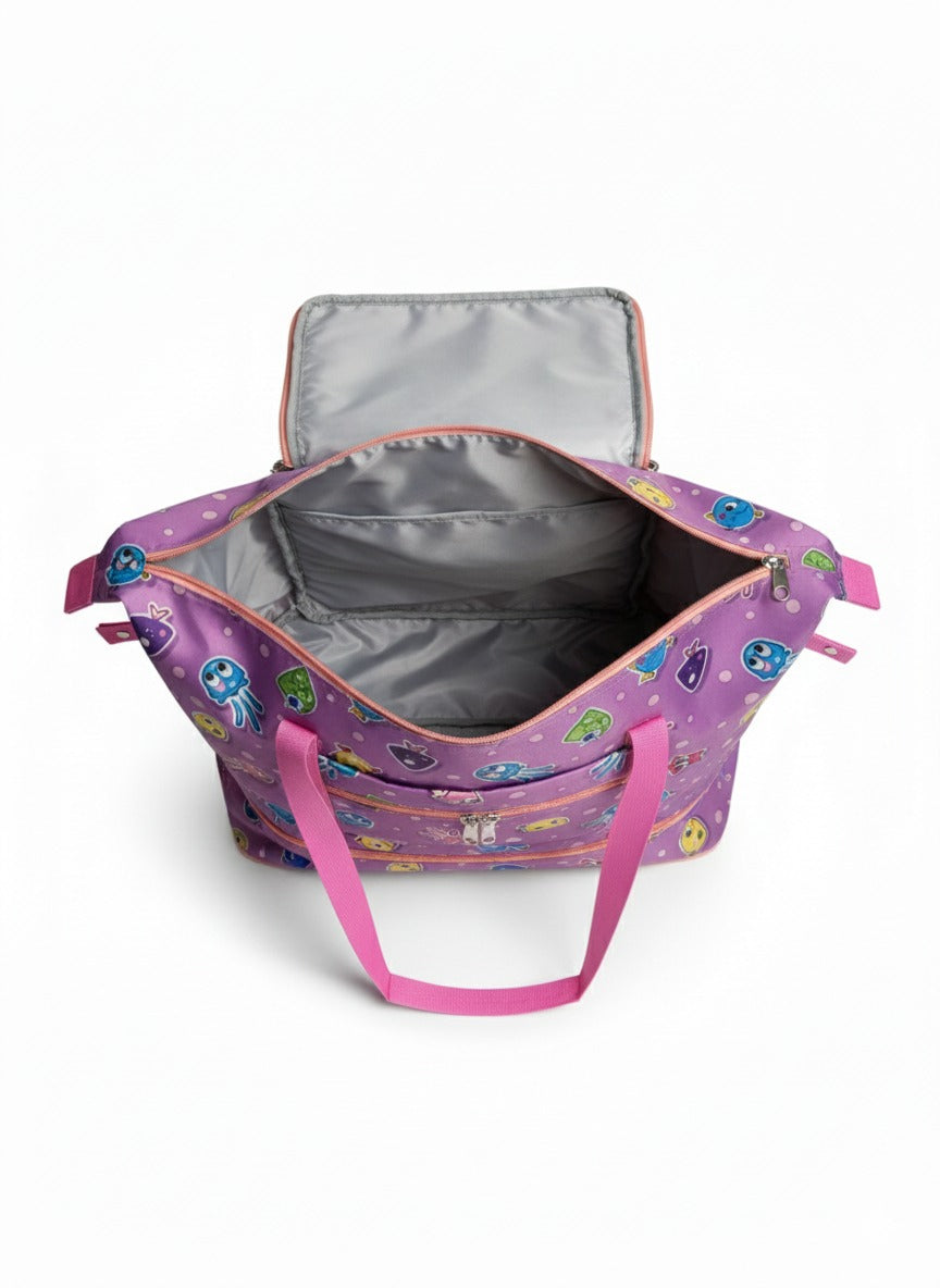 Purple  Waterproof Travel Tote Bag for women