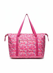 Pink Waterproof Baby Travel Tote Bag