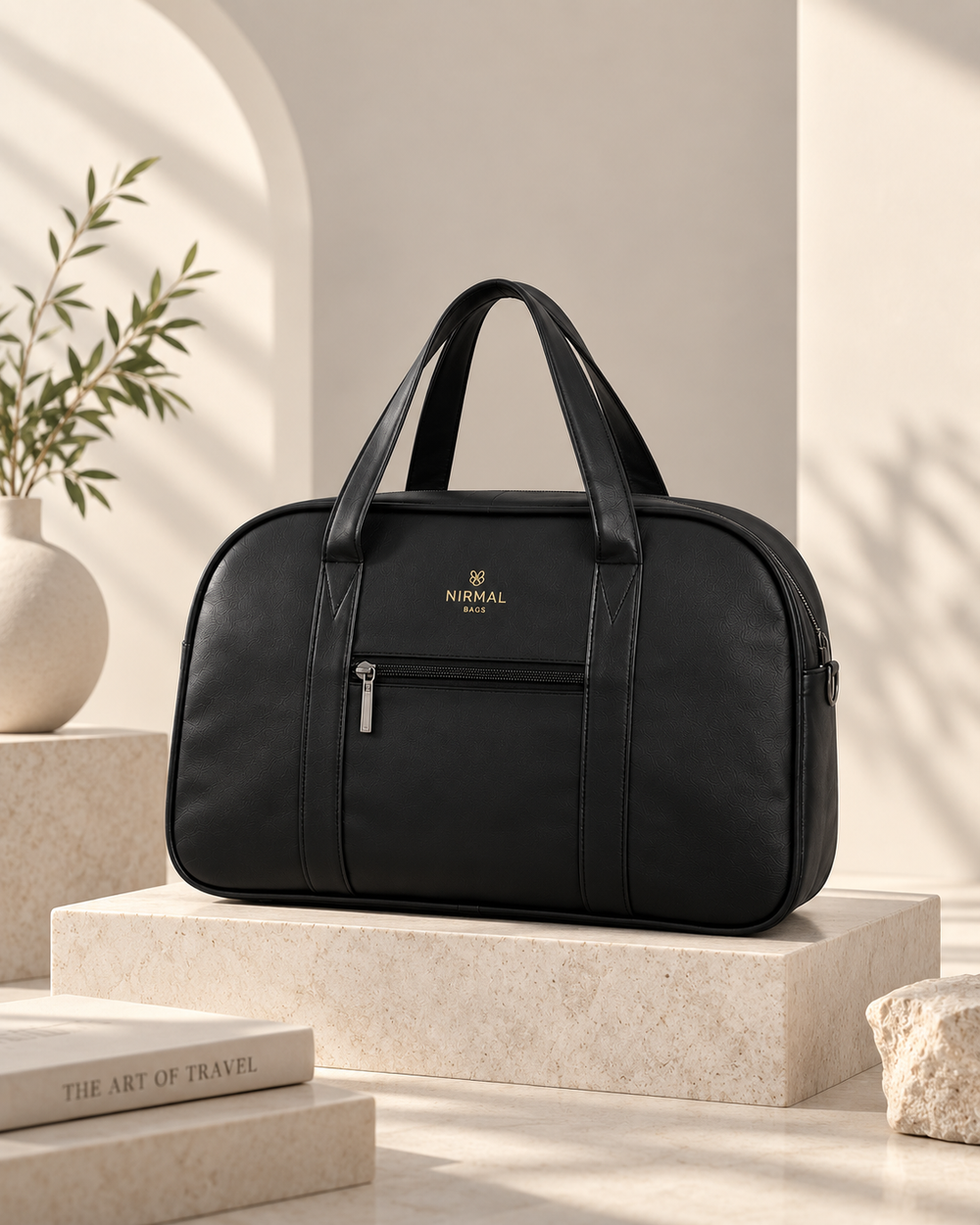 Nirmal Premium Black Travel Duffel Bag