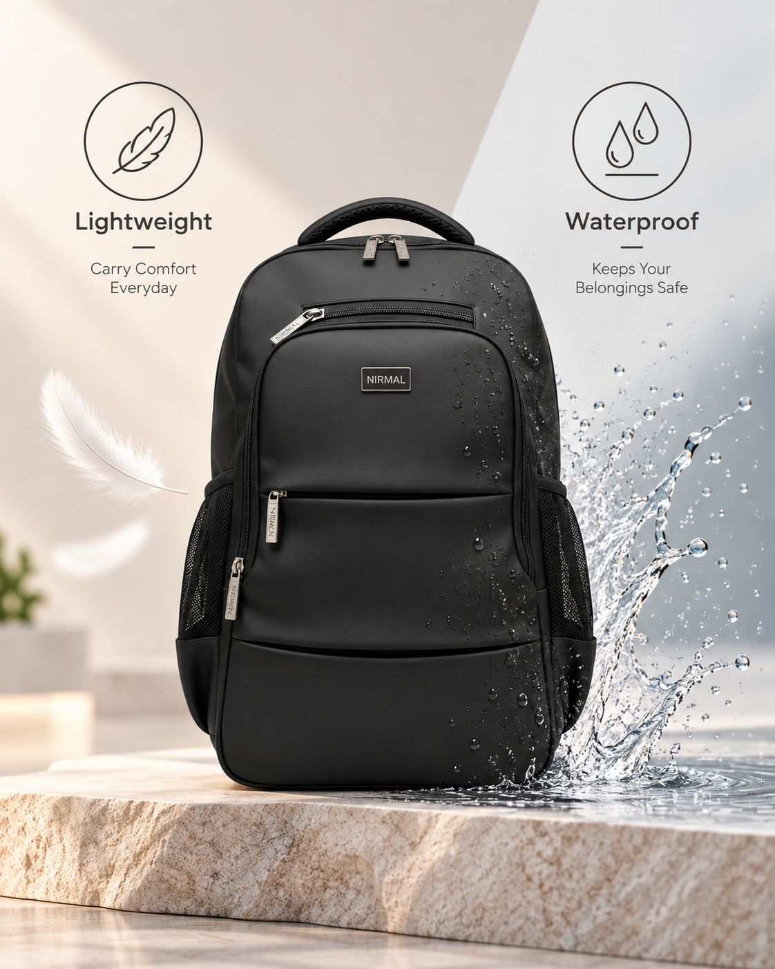 Nirmal Premium Blue Laptop Backpack