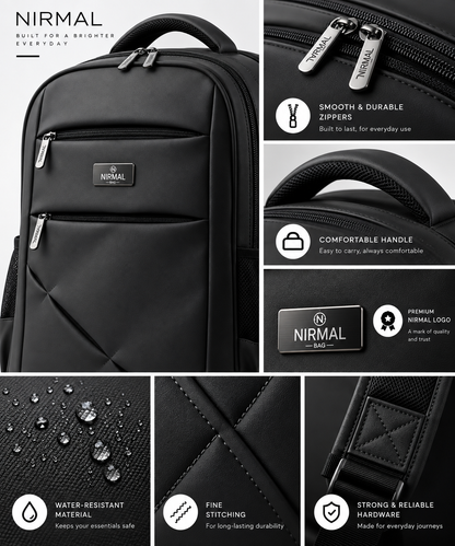 Nirmal Premium Beige Laptop Backpack