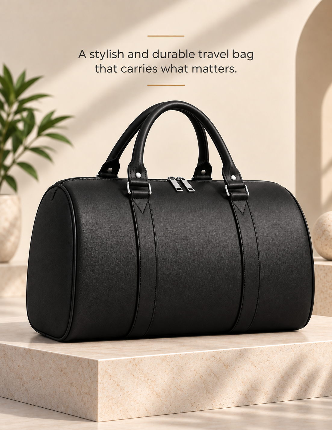 Nirmal Premium Brown Travel Duffel Bag