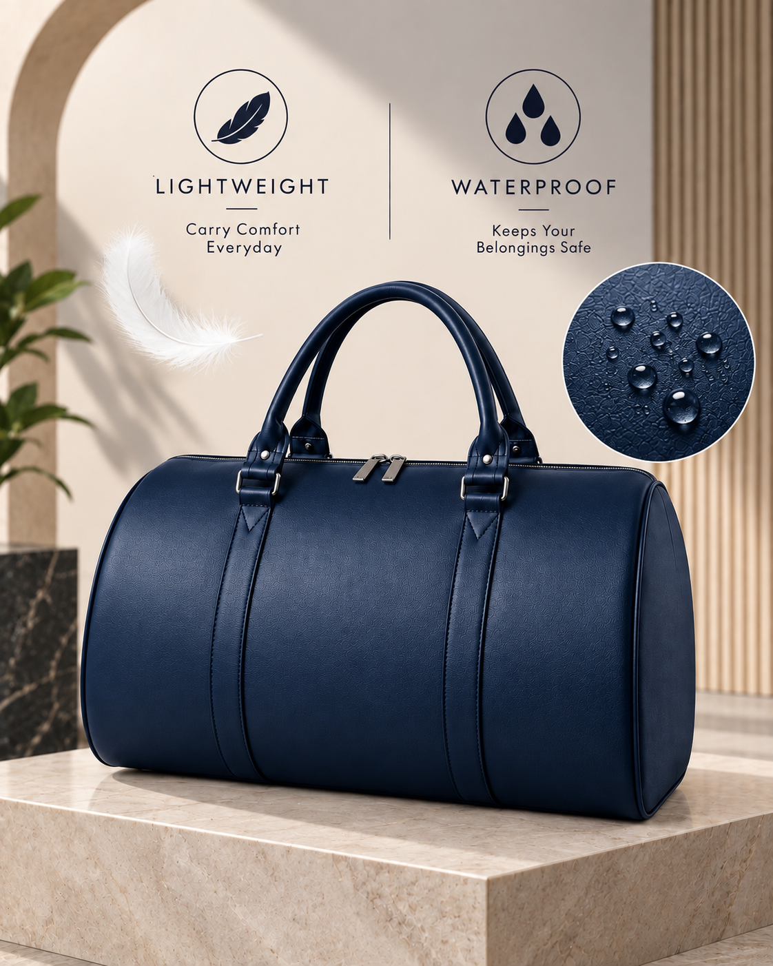 Nirmal Premium Brown Travel Duffel Bag