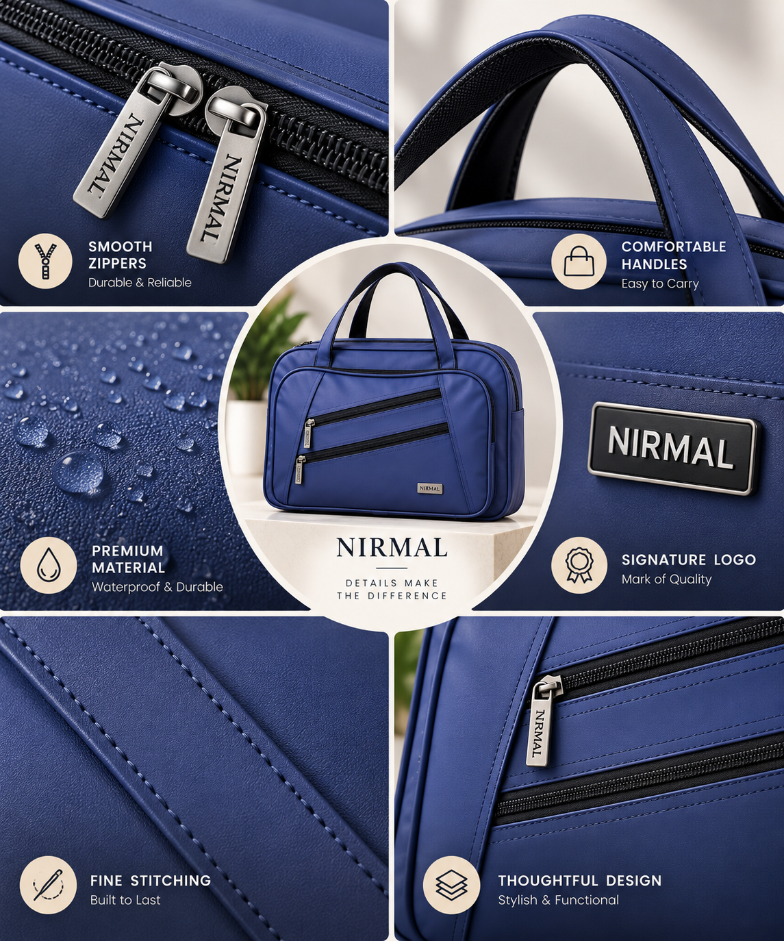 Nirmal Premium Blue Travel & Duffel Bag