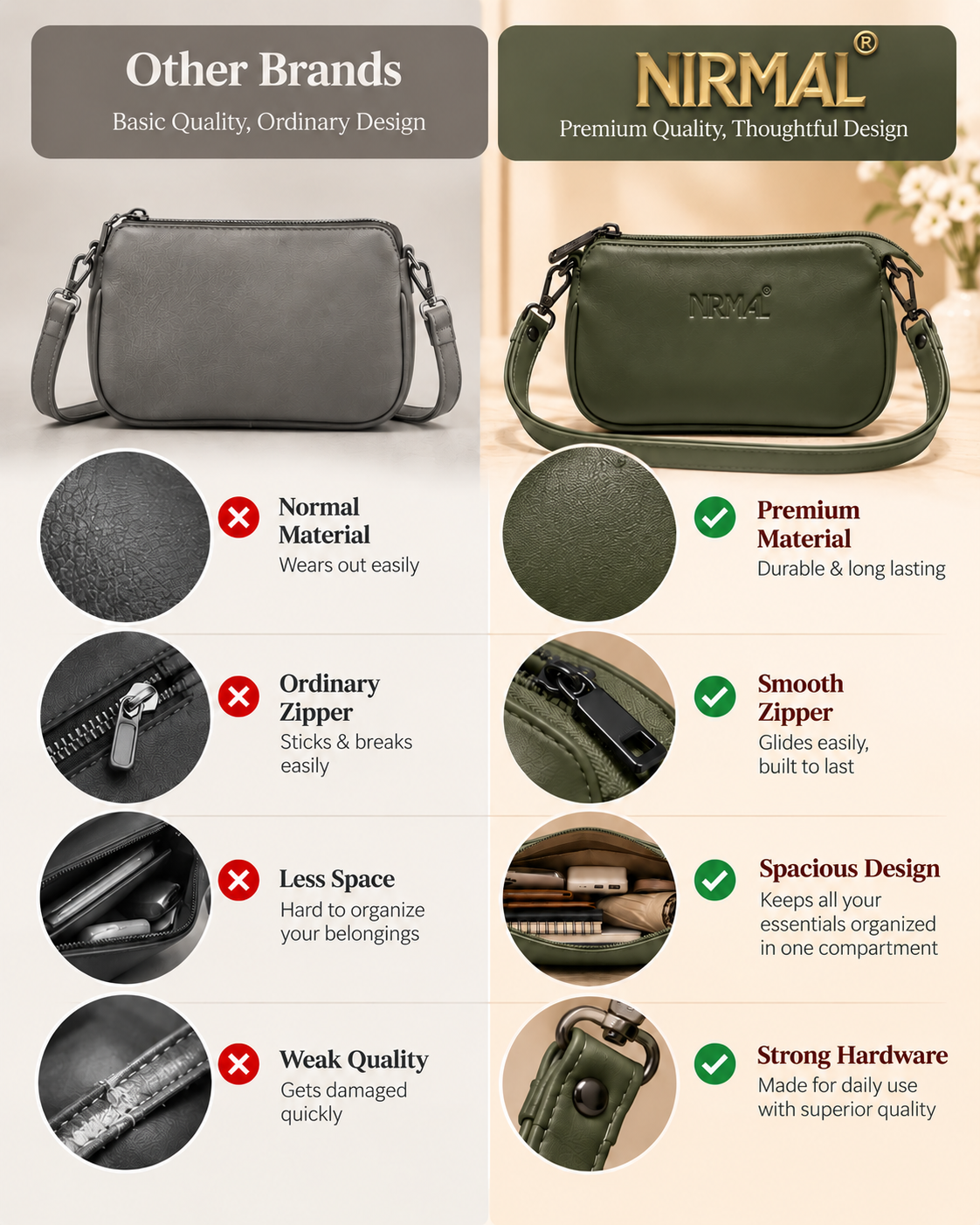 Nirmal Premium Women’s Sling Bag