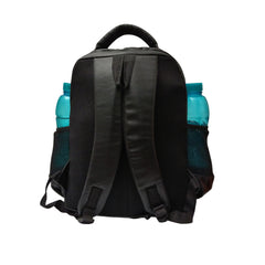 Full shot of a black backpack