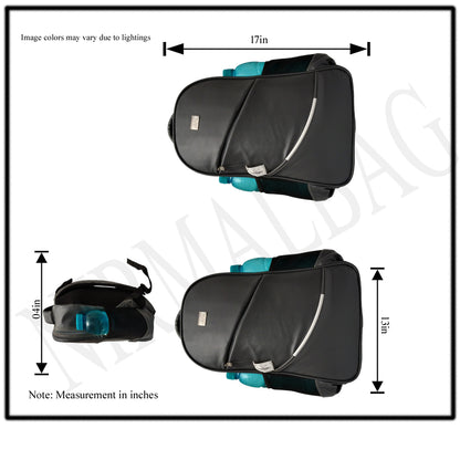 Full shot of a black backpack