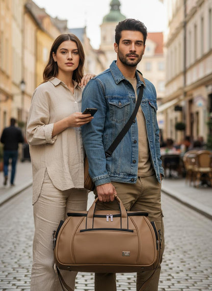 Nirmal Premium Black Travel Duffel Bag