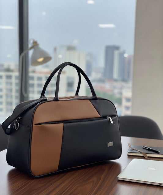 Premium Dual Tone Duffel Bag for Travel  Stylish  Carry Bag