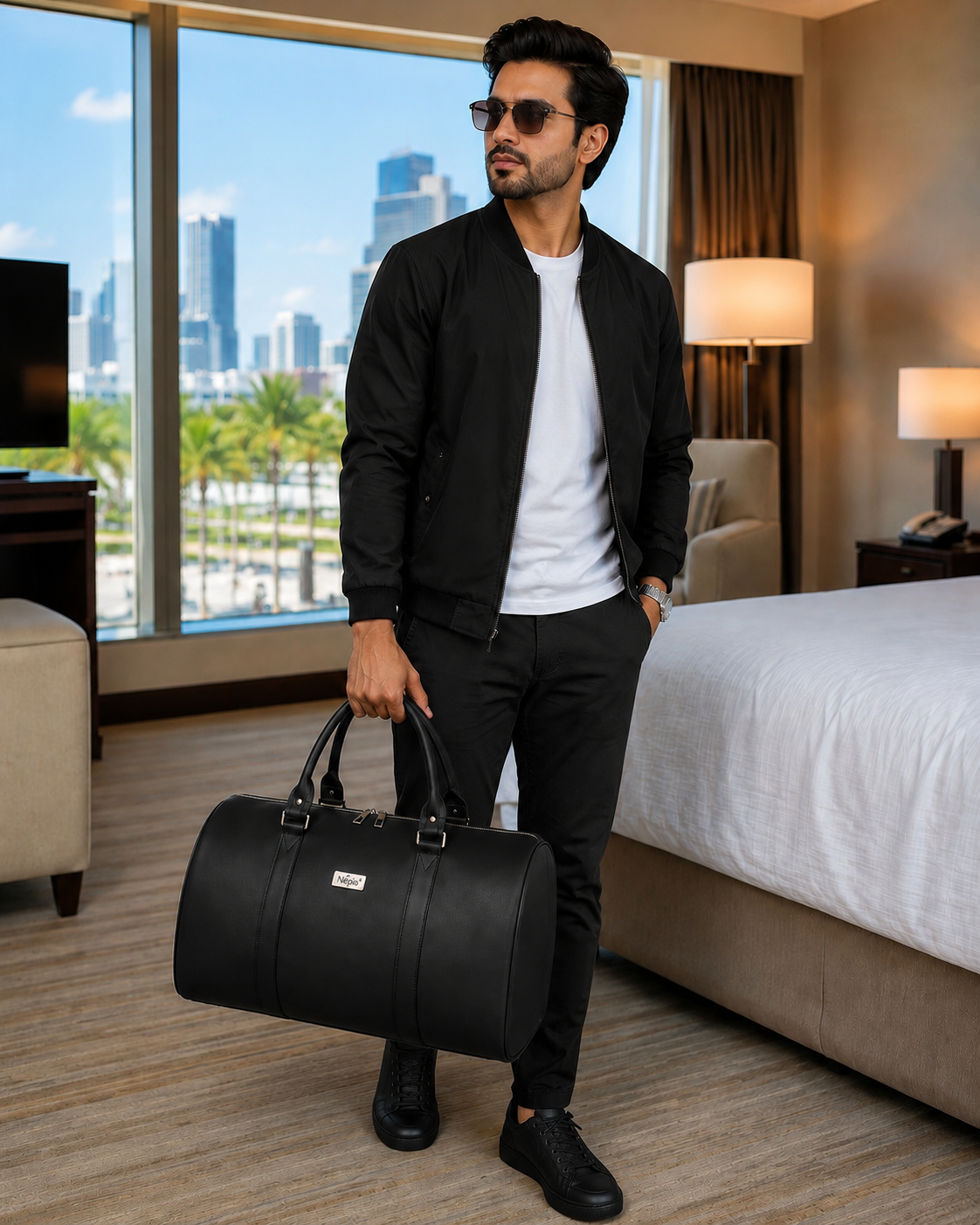 Nirmal Premium Brown Travel Duffel Bag
