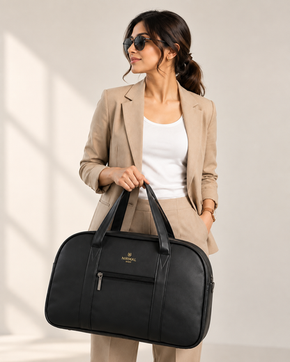 Nirmal Premium Black Travel Duffel Bag